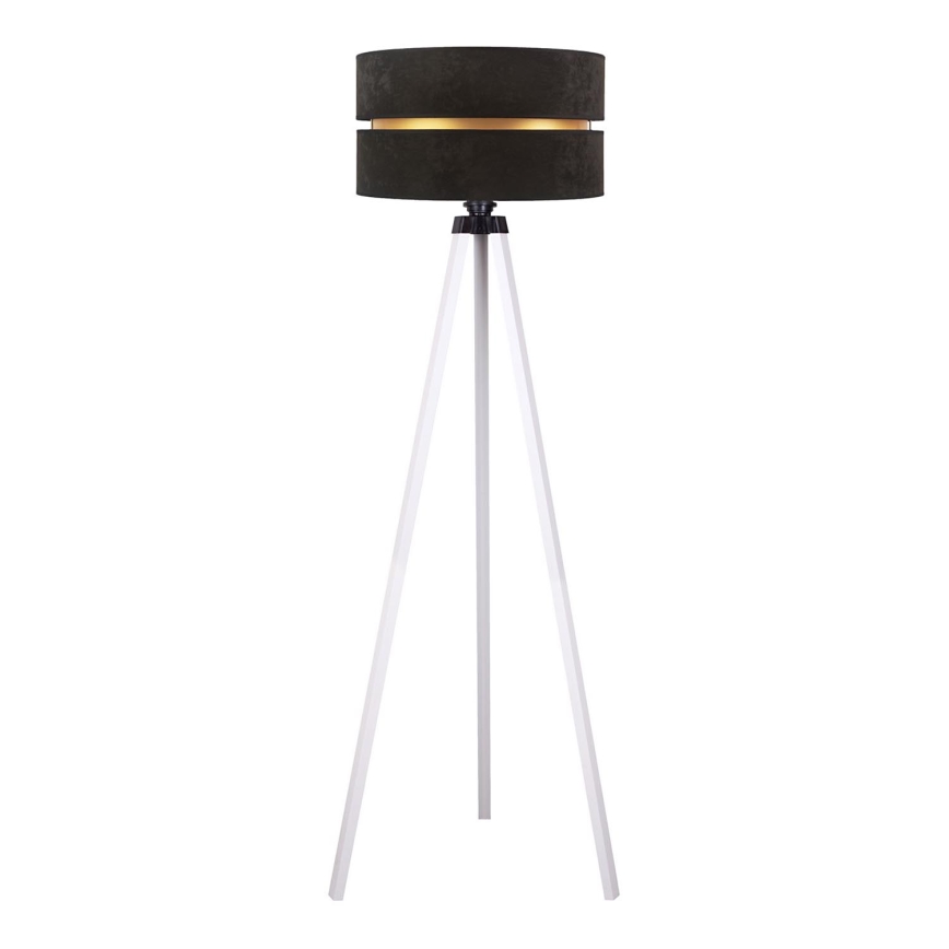 Duolla - Põrandalamp DUO 1xE27/60W/230V d. 44 cm must/valge