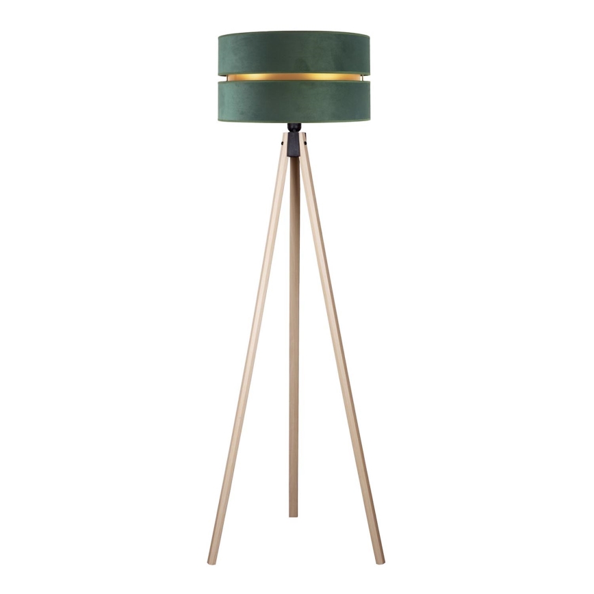 Duolla - Põrandalamp DUO 1xE27/60W/230V d. 44 cm roheline/beež