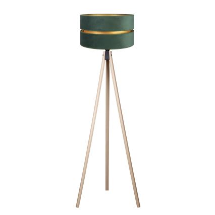 Duolla - Põrandalamp DUO 1xE27/60W/230V d. 44 cm roheline/beež