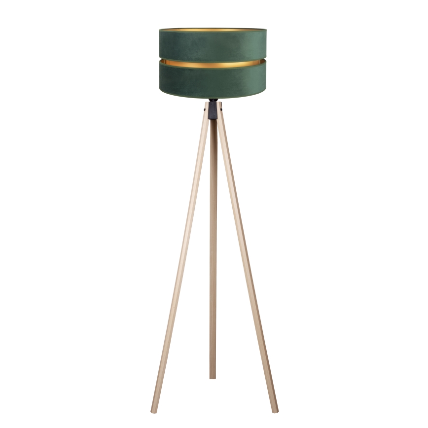 Duolla - Põrandalamp DUO 1xE27/60W/230V d. 44 cm roheline/beež