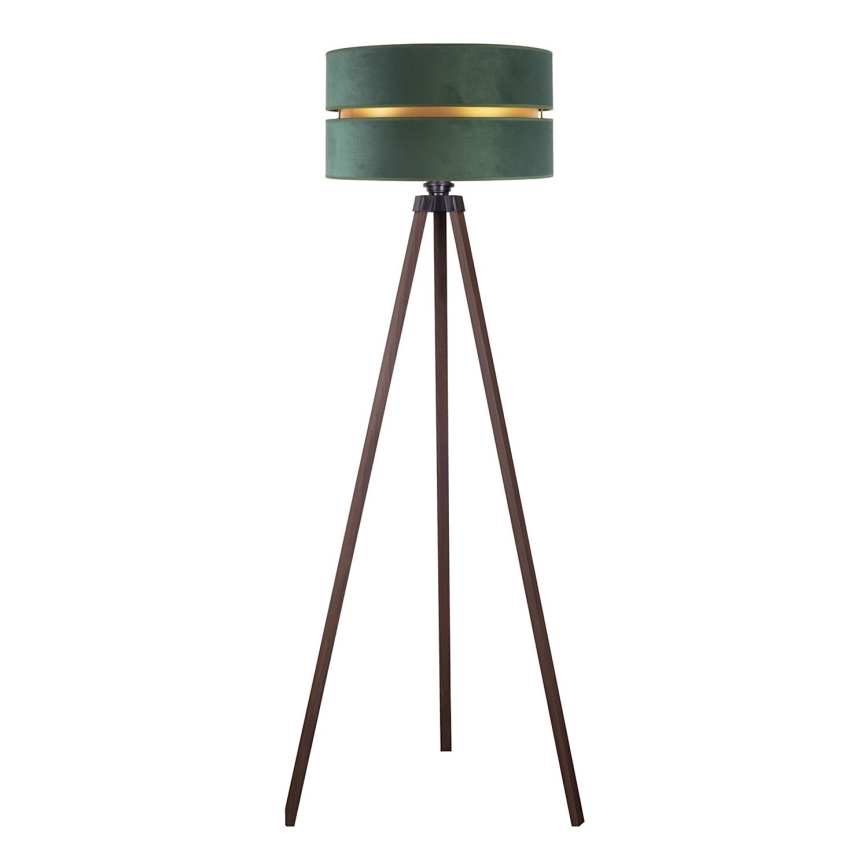 Duolla - Põrandalamp DUO 1xE27/60W/230V d. 44 cm roheline/pruun