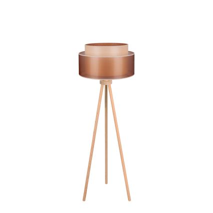 Duolla - Põrandalamp WOOD BOHO 1xE27/15W/230V d. 45 cm vask/pruun/beež