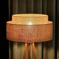 Duolla - Põrandalamp YUTE BOHO 1xE27/15W/230V d. 45 cm pruun/kreemikas