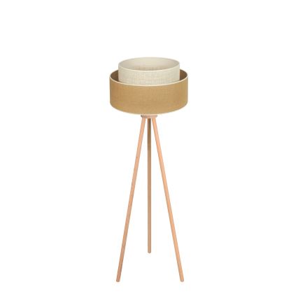 Duolla - Põrandalamp YUTE BOHO 1xE27/15W/230V d. 45 cm pruun/kreemikas
