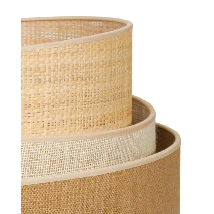 Duolla - Põrandalamp YUTE TRIO 1xE27/15W/230V d. 45 cm pruun/hall/beež