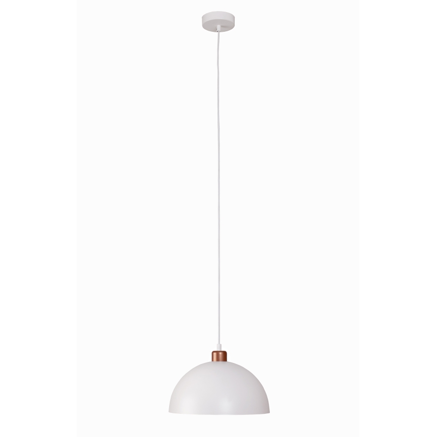 Duolla - Ripplamp kaablil IRONLINE 1xE27/15W/230V läbimõõt 27 cm valge/vask