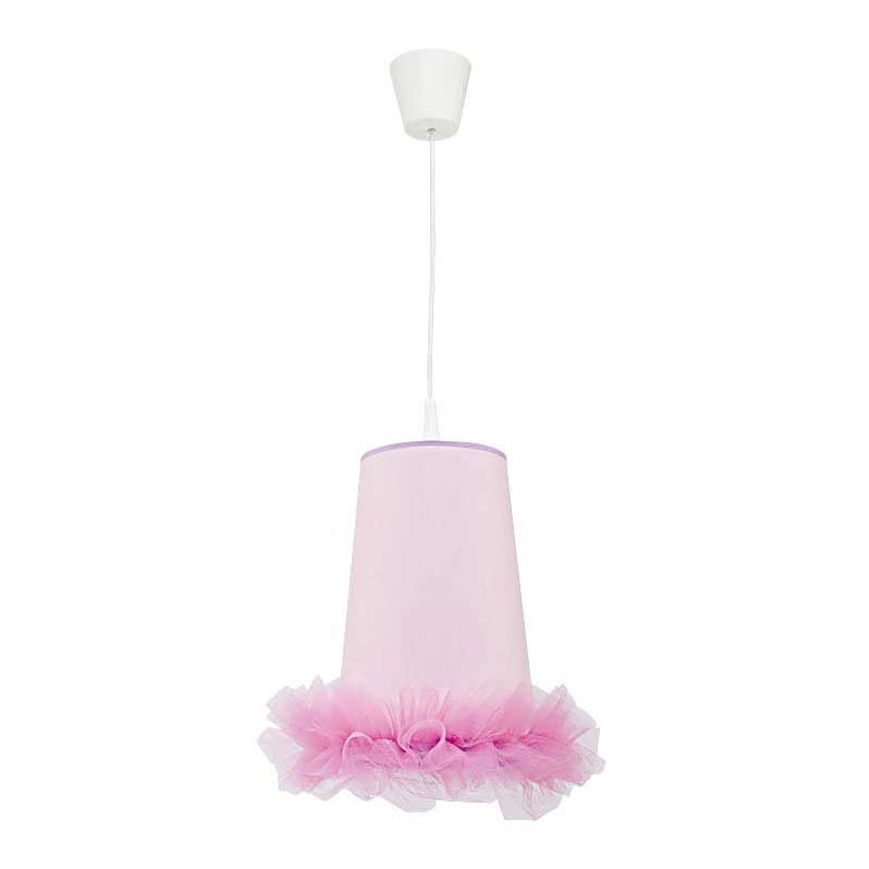 Duolla - Ripplühter lastetuppa BALLET 1xE27/40W/230V d. 21 cm roosa