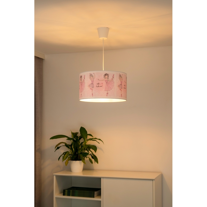 Duolla - Ripplühter lastetuppa PRINT M 1xE27/40W/230V d. 35 cm baleriinid