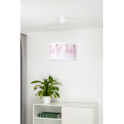 Duolla - Ripplühter lastetuppa PRINT M 1xE27/40W/230V d. 35 cm baleriinid