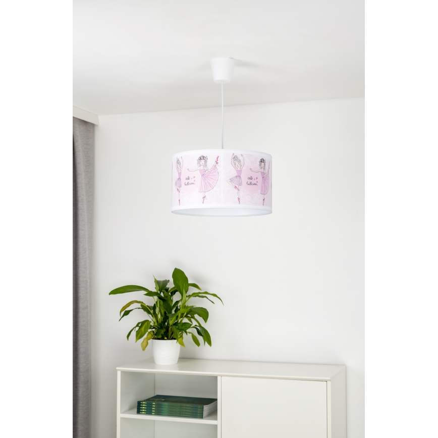 Duolla - Ripplühter lastetuppa PRINT M 1xE27/40W/230V d. 35 cm baleriinid