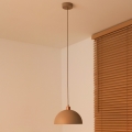 Duolla - Rippvalgusti kaabliga IRONLINE 1xE27/15W/230V läbimõõt 27 cm beežne/vaskne