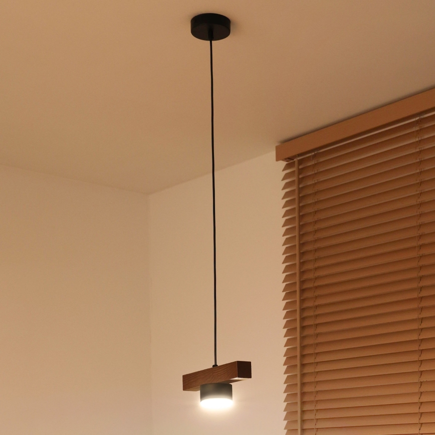 Duolla - Rippvalgusti kaabliga IRONLINE 1xGX53/3W/230V mänd/tamm/must