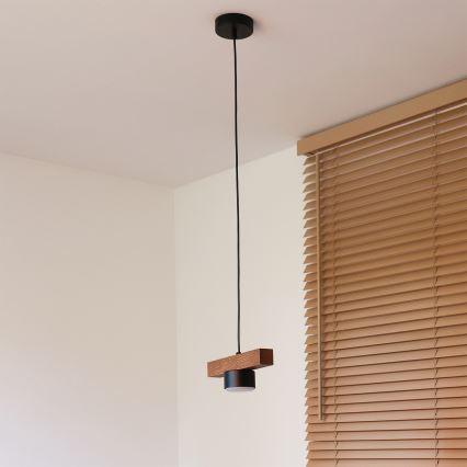 Duolla - Rippvalgusti kaabliga IRONLINE 1xGX53/3W/230V mänd/tamm/must