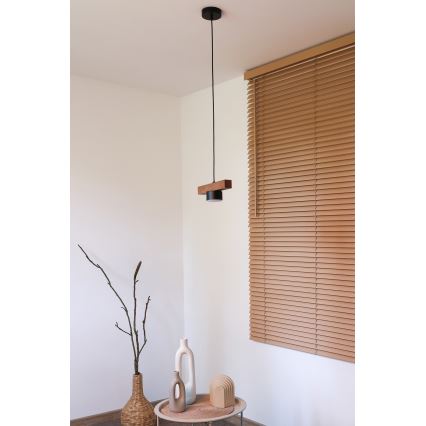 Duolla - Rippvalgusti kaabliga IRONLINE 1xGX53/3W/230V mänd/tamm/must