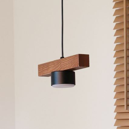 Duolla - Rippvalgusti kaabliga IRONLINE 1xGX53/3W/230V mänd/tamm/must