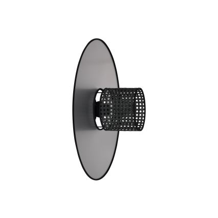 Duolla - Seinavalgusti TOKYO RATTAN 1xE27/15W/230V d. 50 cm hõbedane/must