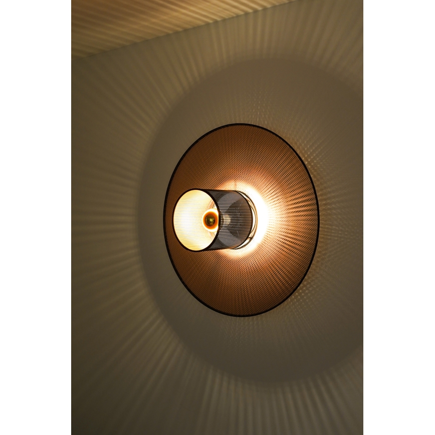Duolla - Seinavalgusti TOKYO SHINY 1xE27/15W/230V d. 50 cm vask/must