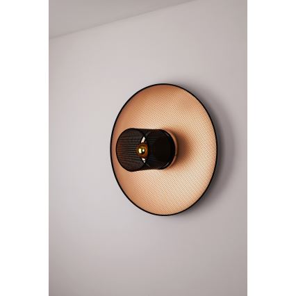 Duolla - Seinavalgusti TOKYO SHINY 1xE27/15W/230V d. 50 cm vask/must