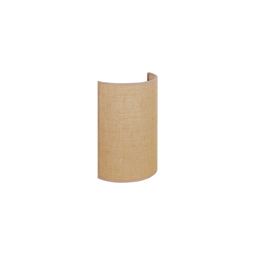 Duolla - Seinavalgusti YUTE 1xE27/15W/230V d. 20 cm pruun