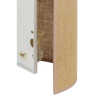 Duolla - Seinavalgusti YUTE 1xE27/15W/230V d. 20 cm pruun