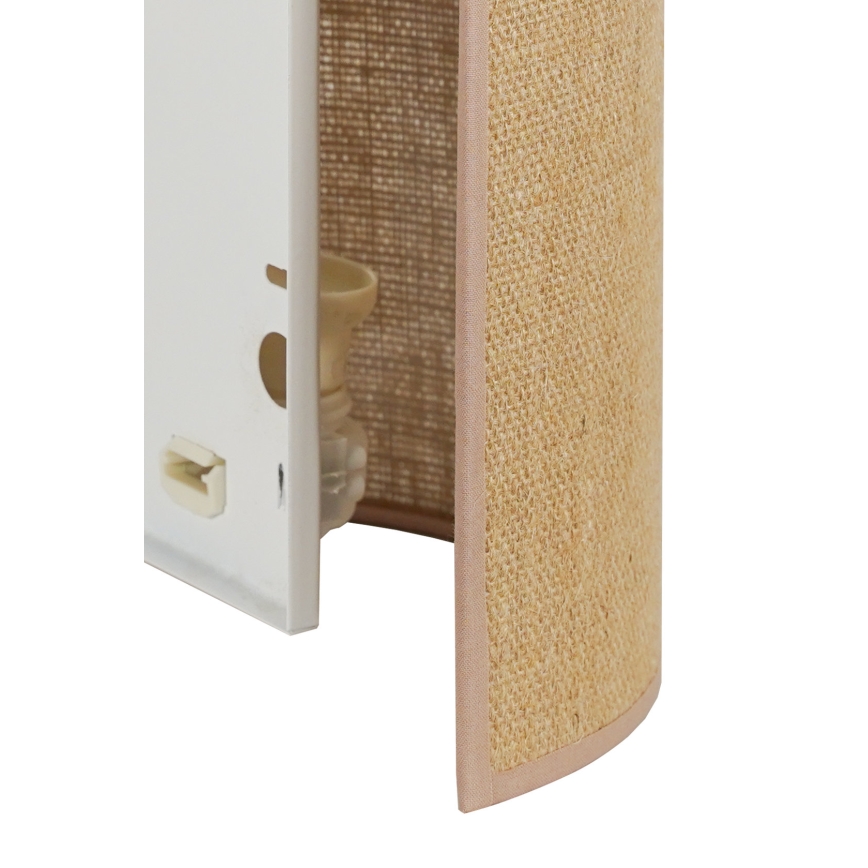 Duolla - Seinavalgusti YUTE 1xE27/15W/230V d. 20 cm pruun