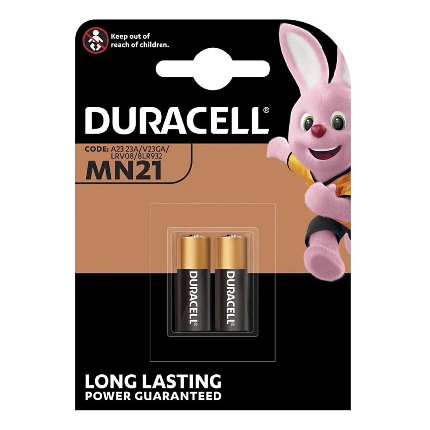 Duracell - 2 tk Alkaline patarei MN21/A23 12V 50 mAh
