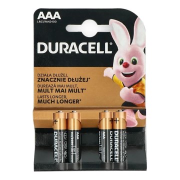 Duracell - 4 tk Alkaline patarei Basic LR03/AAA 1,5V 2400 mAh