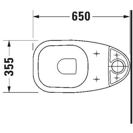 Duravit 21110100002 - D-CODE WC-komplekt keraamika/läikiv valge
