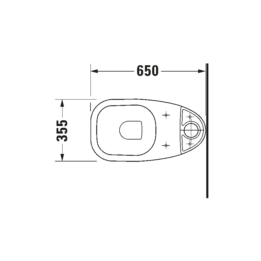 Duravit 21110100002 - D-CODE WC-komplekt keraamika/läikiv valge