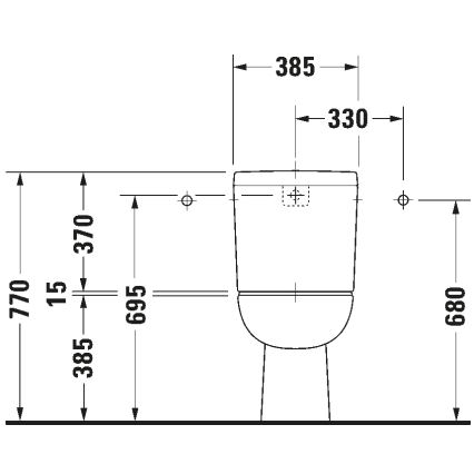 Duravit 21110100002 - D-CODE WC-komplekt keraamika/läikiv valge