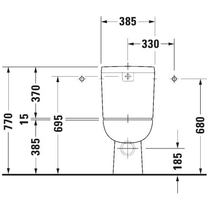 Duravit 21110900002 - WC-komplekt D-CODE, keraamika, läikiv valge