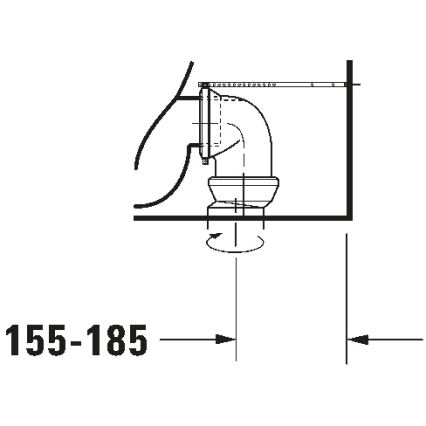 Duravit 21180900002 - D-CODE WC-komplekt, keraamiline/läikivvalge