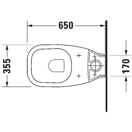 Duravit 21180900002 - D-CODE WC-komplekt, keraamiline/läikivvalge