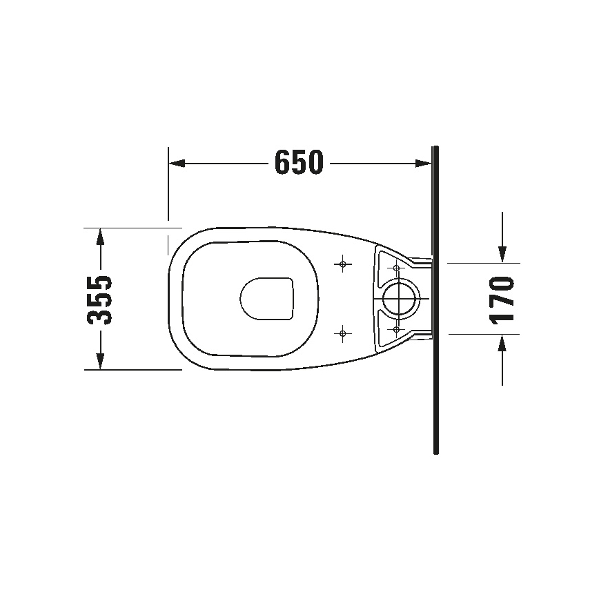 Duravit 21180900002 - D-CODE WC-komplekt, keraamiline/läikivvalge