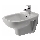 Duravit 22571500002 - Seinale kinnitatav bidee D-CODE keraamika/läikiv valge