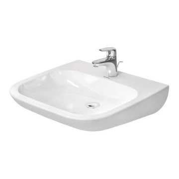 Duravit 23136000002 - D-CODE seinapealne valamu, 60 x 55 cm, keraamika, läikiv valge