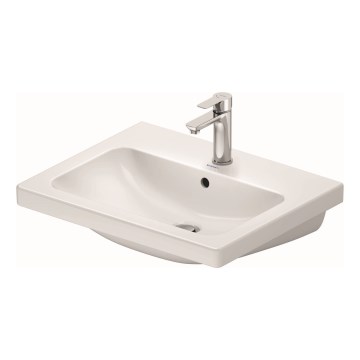 Duravit 23996000002 - Seinapealne valamu D-CODE 60x48 cm keraamika/läikiv valge
