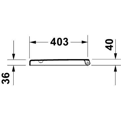 Duravit 28310000 - WC-poti kaas D-CODE 37,4x42 cm, valge