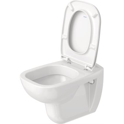 Duravit 45350900A1 - seinale paigaldatav WC koos SoftClose-istmekaane, D‑CODE, keraamika / läikiv valge