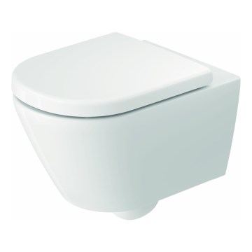 Duravit 49030900B2 - D-CODE seinakinnitusega WC-pott istmekaanega, keraamika/läikiv valge