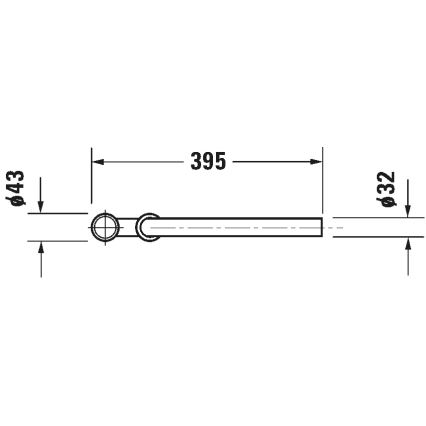 Duravit 50260000 - Valamu sifoon UNIVERSAL läikiv kroom