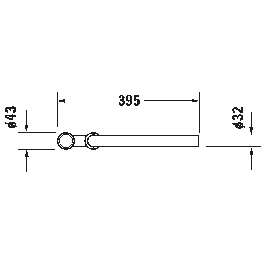 Duravit 50260000 - Valamu sifoon UNIVERSAL läikiv kroom