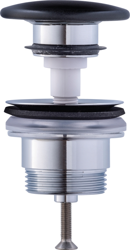 Duravit 50791300 - Valamu äravool PUSH-OPEN läbimõõt 6,5 cm matt antratsiit