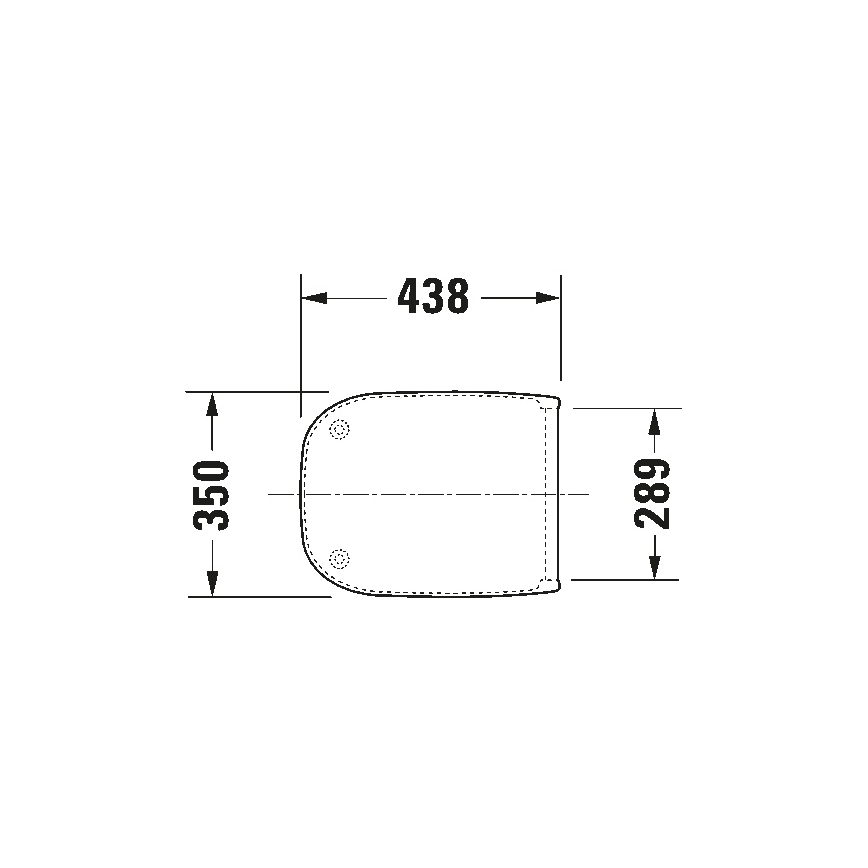 Duravit 67390099 - WC-poti kaas SoftClose D-CODE 35x43,8 cm valge