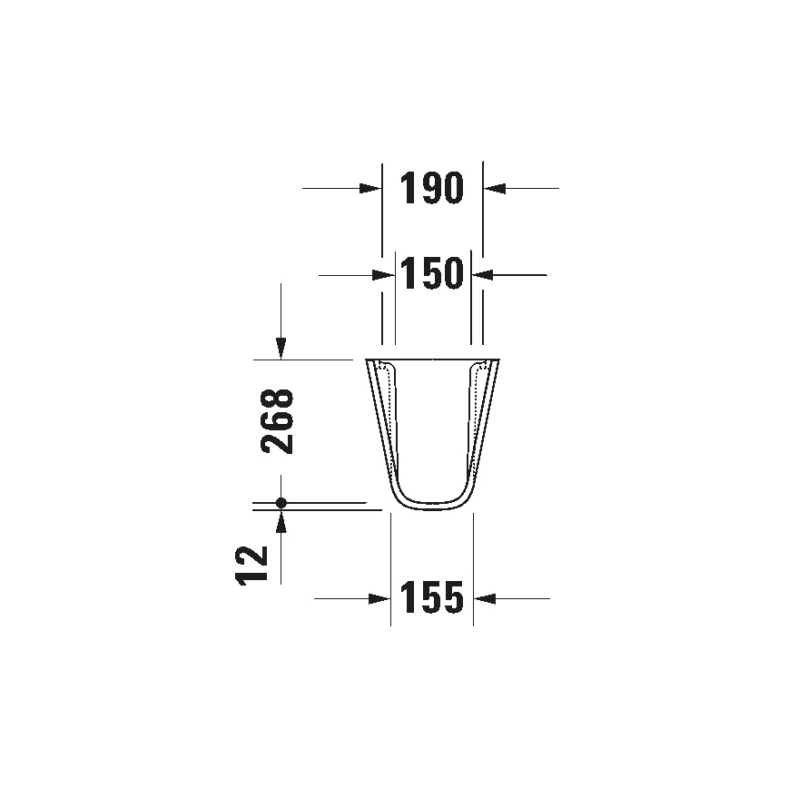 Duravit 8571800002 - sifoni kate D-CODE 30x26,8 cm keraamika/läikiv valge