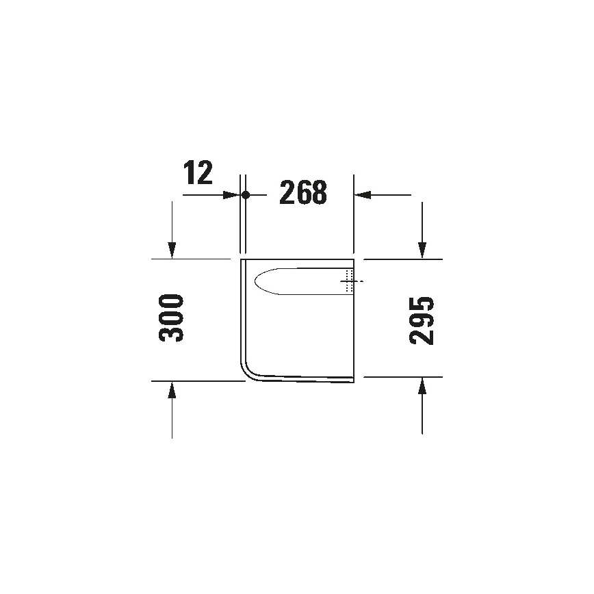 Duravit 8571800002 - sifoni kate D-CODE 30x26,8 cm keraamika/läikiv valge