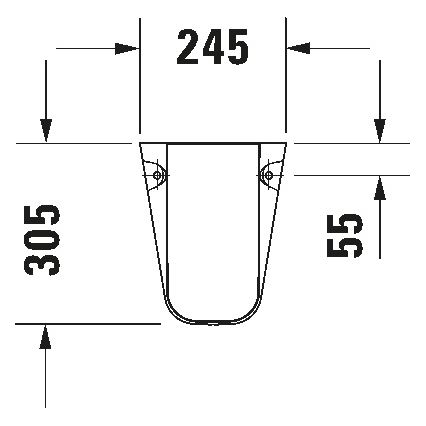 Duravit 8571800002 - sifoni kate D-CODE 30x26,8 cm keraamika/läikiv valge