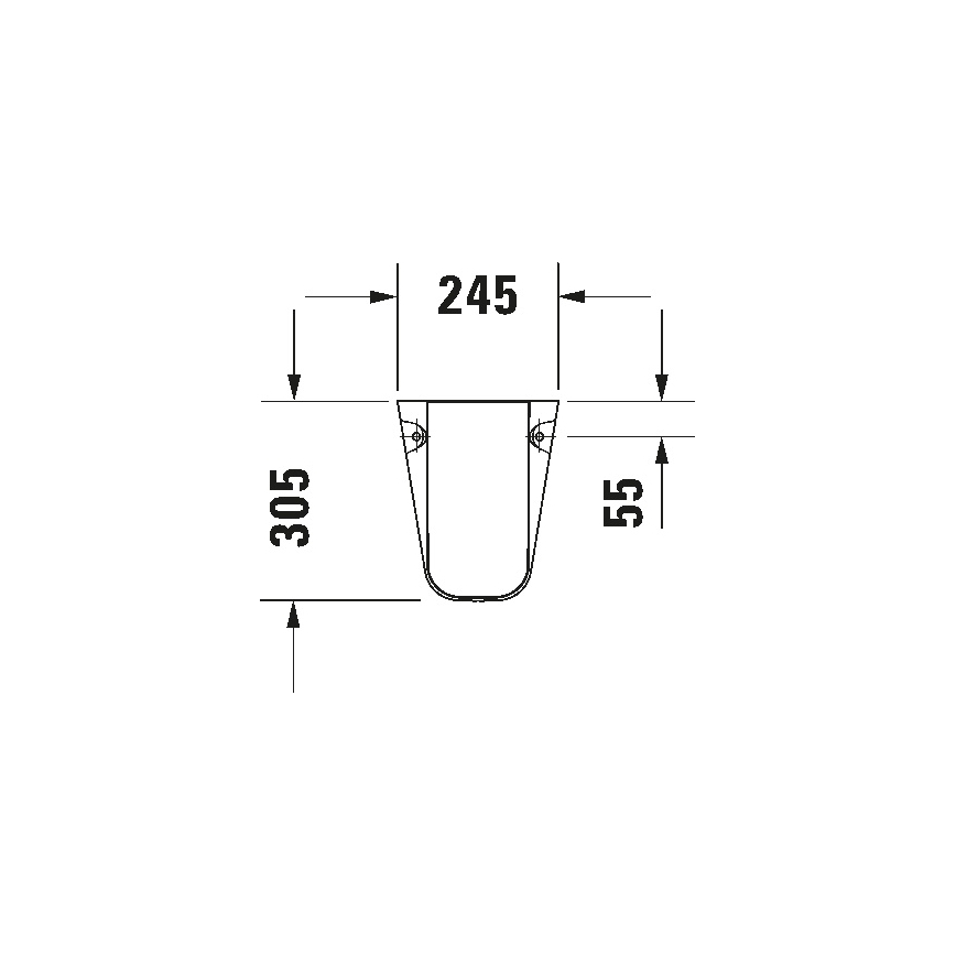 Duravit 8571800002 - sifoni kate D-CODE 30x26,8 cm keraamika/läikiv valge