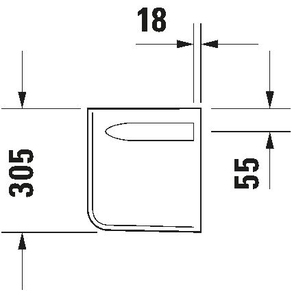 Duravit 8571800002 - sifoni kate D-CODE 30x26,8 cm keraamika/läikiv valge
