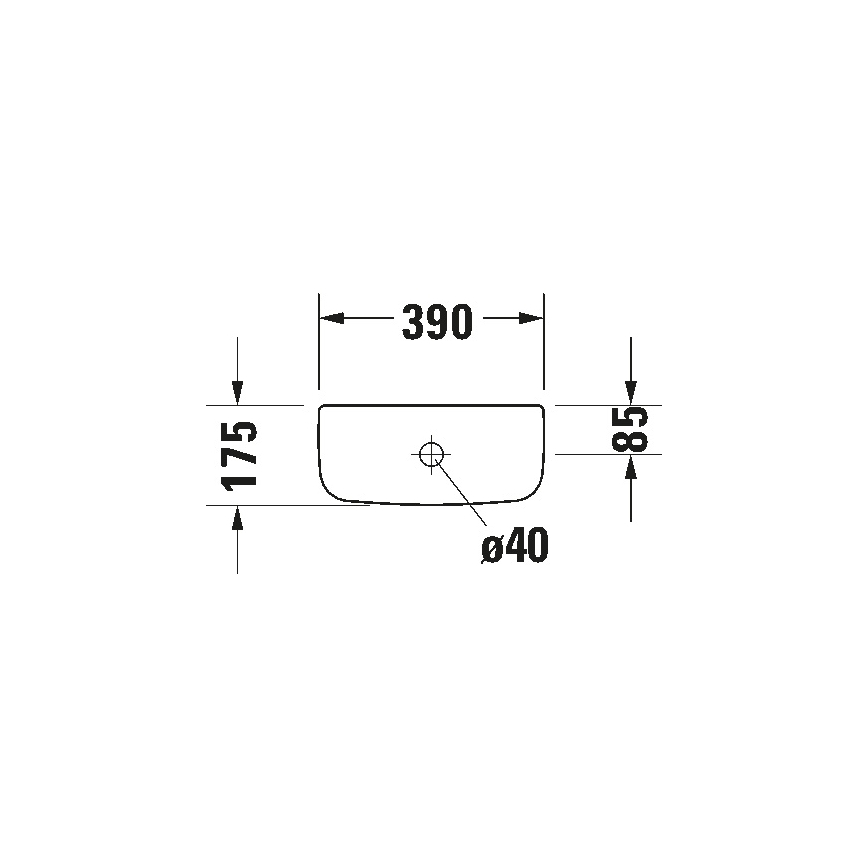 Duravit 927000004 - WC loputuspaak D-CODE 6/3 l keraamika/valge
